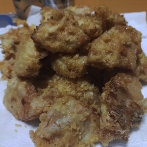 下味の付いた筍の天ぷら